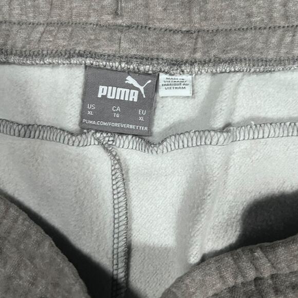 PUMA XL Minimalist Jogger Sweatpants Gray Regular Fit Modern Fleece Streetwear - Picture 2 of 5